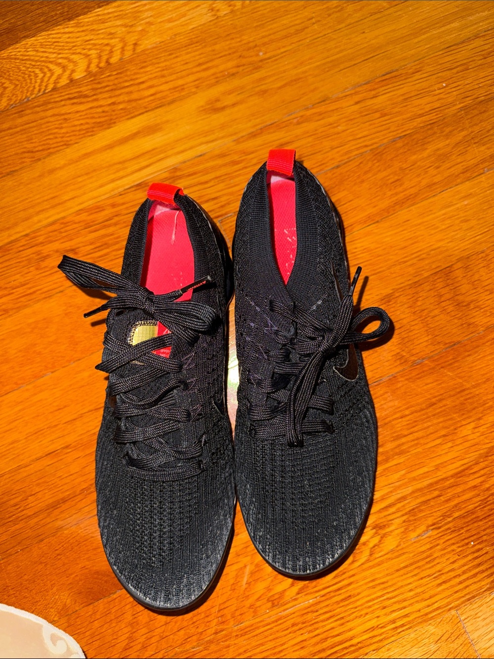 Nike Black Women's Sneakers with Red Inner Lining